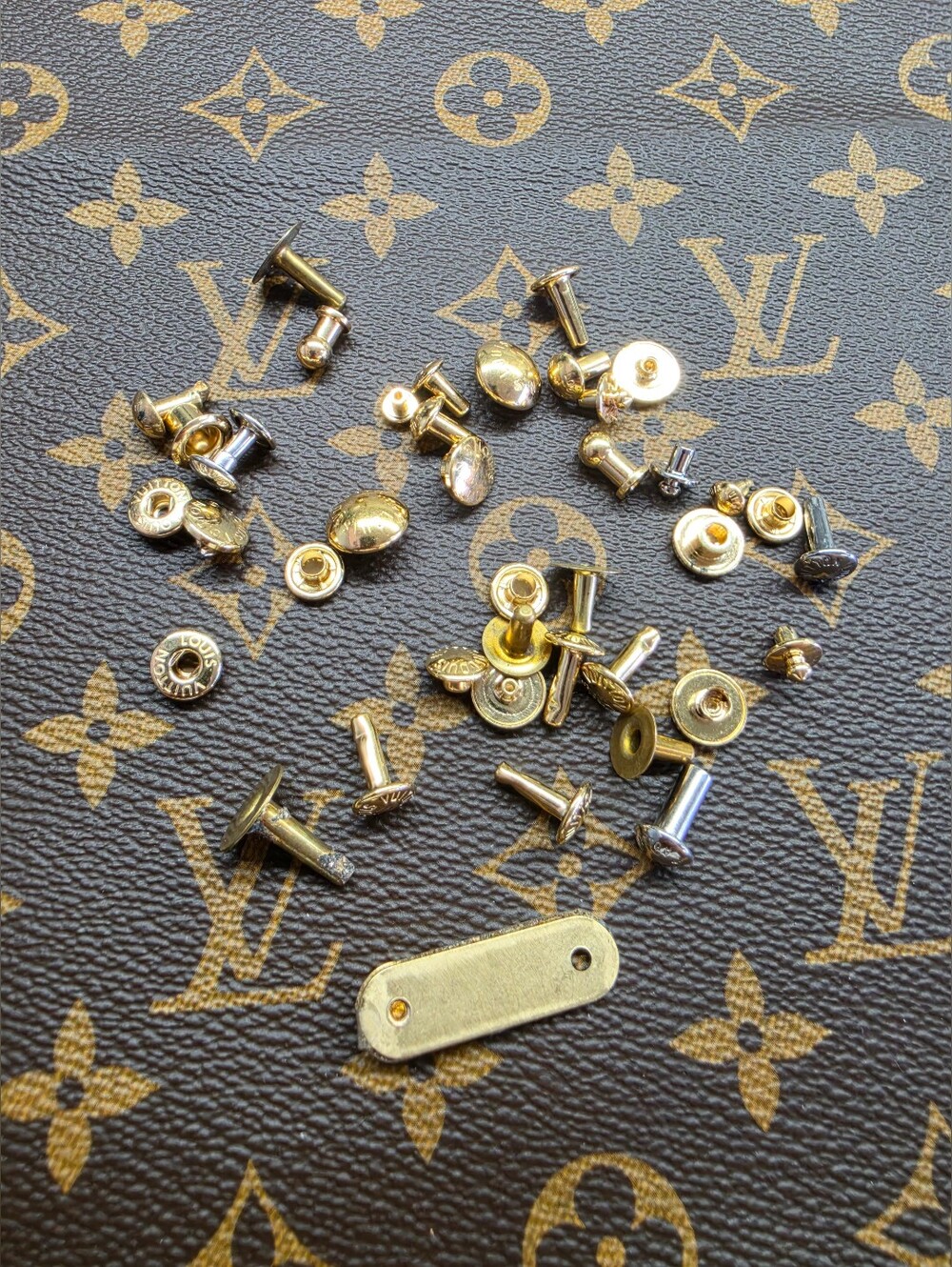 Louis Vuitton Gold-Tone Rivet Set Replacement Accessories